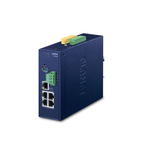 IVR-300 Промышленный 5-и портовый шлюз безопасности 10/100/1000T VPN с резервным питанием