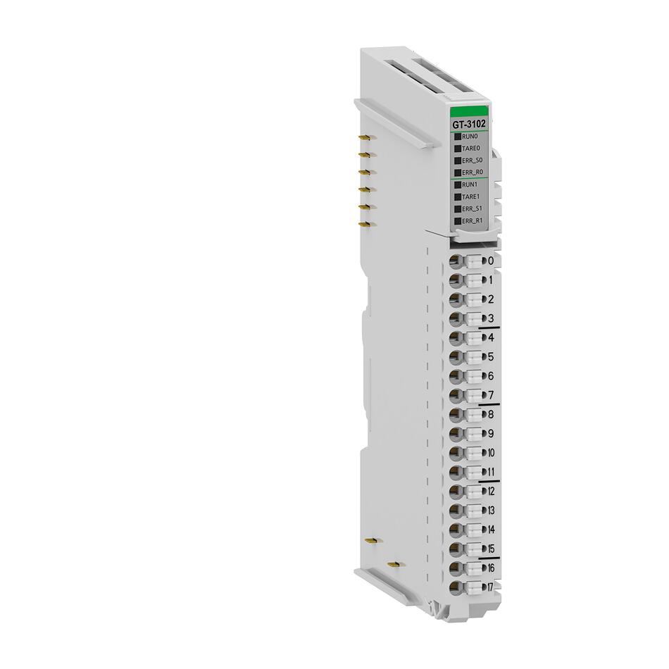 Модуль аналогового ввода Crevis GT-3102, 2AI, тензодатчик, расчёт веса, 24 бит АЦП, RTB 18