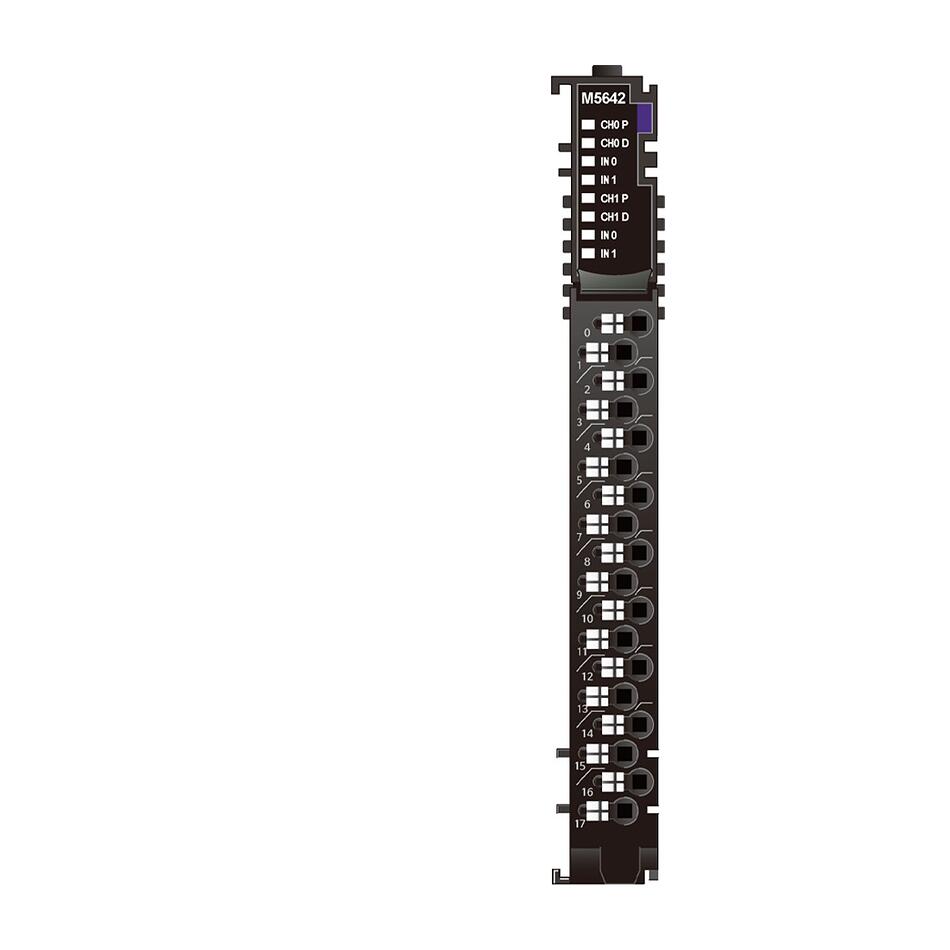 Модуль импульсного вывода Crevis M5642, 2CH, 0.5A/24 В (DC), RTB 18