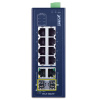 IFGS-1022TF Промышленный неуправляемый коммутатор/8 RJ45 PoE 100M/2 RJ45 1G/2 SFP 1G