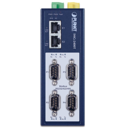IMG-2400T Шлюз Modbus 4-Порта RS232/422/485 Промышленный IMG-2400T Шлюз Modbus 4-Порта RS232/422/485 Промышленный