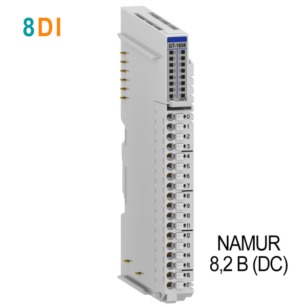 GT-1658 Дискретный ввод, 8DI NAMUR, 8,2 В (DC), RTB 18