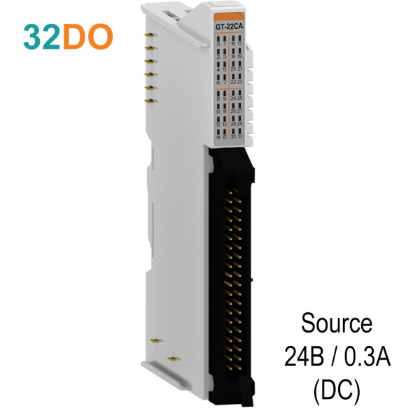 GT-22CA Дискретный вывод, 32DO, 24 В/0.3А (DC), Source, IDC 40 GT-22CA Дискретный вывод, 32DO, 24 В/0.3А (DC), Source, IDC 40