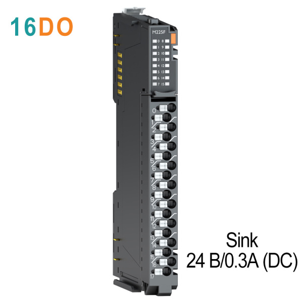 M225F Дискретный вывод, 16DO, 24 В/0.3А (DC), Sink, RTB 18 M225F Дискретный вывод, 16DO, 24 В/0.3А (DC), Sink, RTB 18