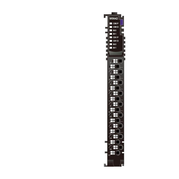 Модуль импульсного вывода Crevis M5642, 2CH, 0.5A/24 В (DC), RTB 18