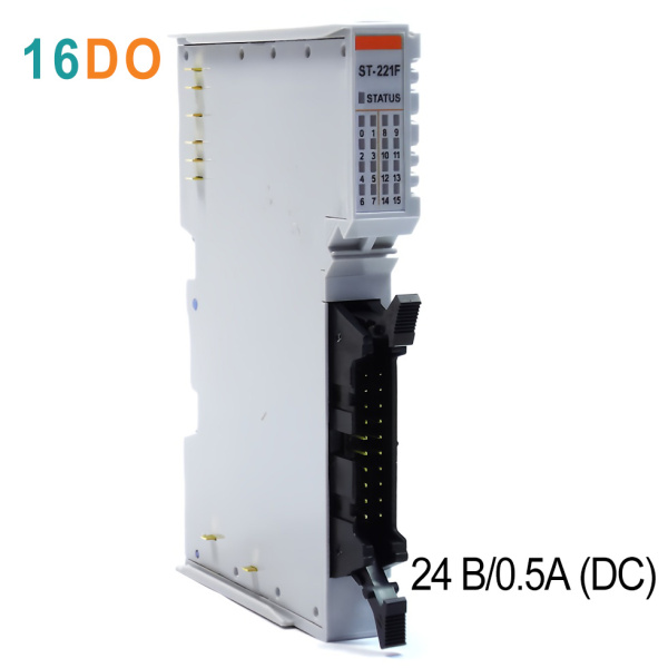 ST-221F Дискретный вывод, 16DO, 24 В/0.5А (DC), Sink, IDC 20 ST-221F Дискретный вывод, 16DO, 24 В/0.5А (DC), Sink, IDC 20