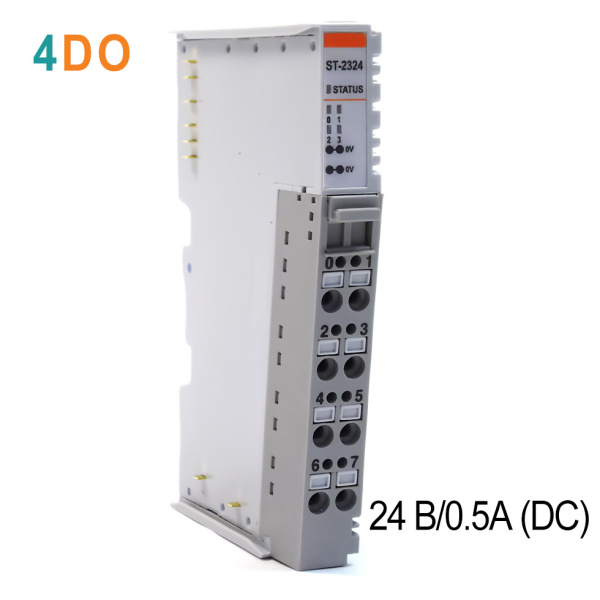 ST-2324 Дискретный вывод, 4DO, 24 В/0.5А (DC), Source, RTB 8 ST-2324 Дискретный вывод, 4DO, 24 В/0.5А (DC), Source, RTB 8