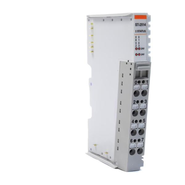 Модуль дискретного вывода Crevis ST-2514, 4DO, 24 В/2А (DC), Sink, диагностика, RTB 8