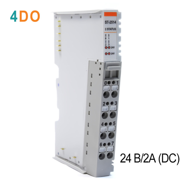 ST-2514 Дискретный вывод, 4DO, 24 В/2А (DC), Sink, диагностика, RTB 8 ST-2514 Дискретный вывод, 4DO, 24 В/2А (DC), Sink, диагностика, RTB 8
