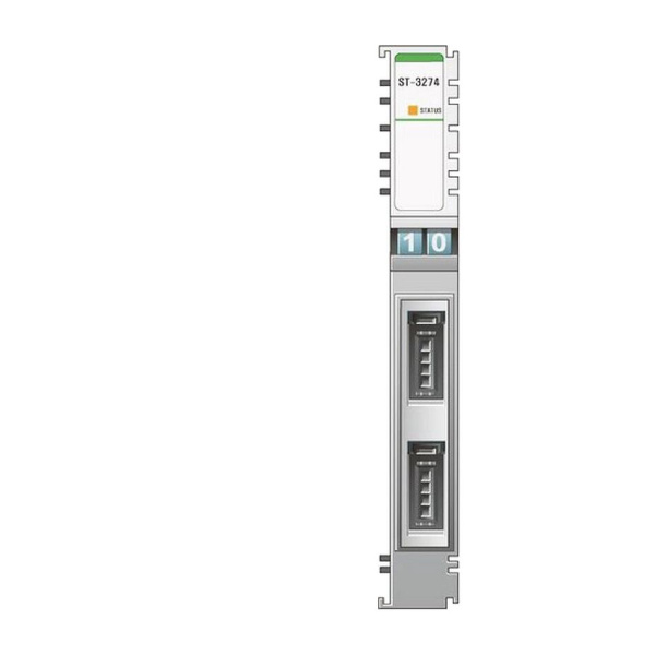 Модуль аналогового ввода Crevis ST-3274, 4AI, 4-20 мА, 12 бит АЦП, 3M Mini-Clamp