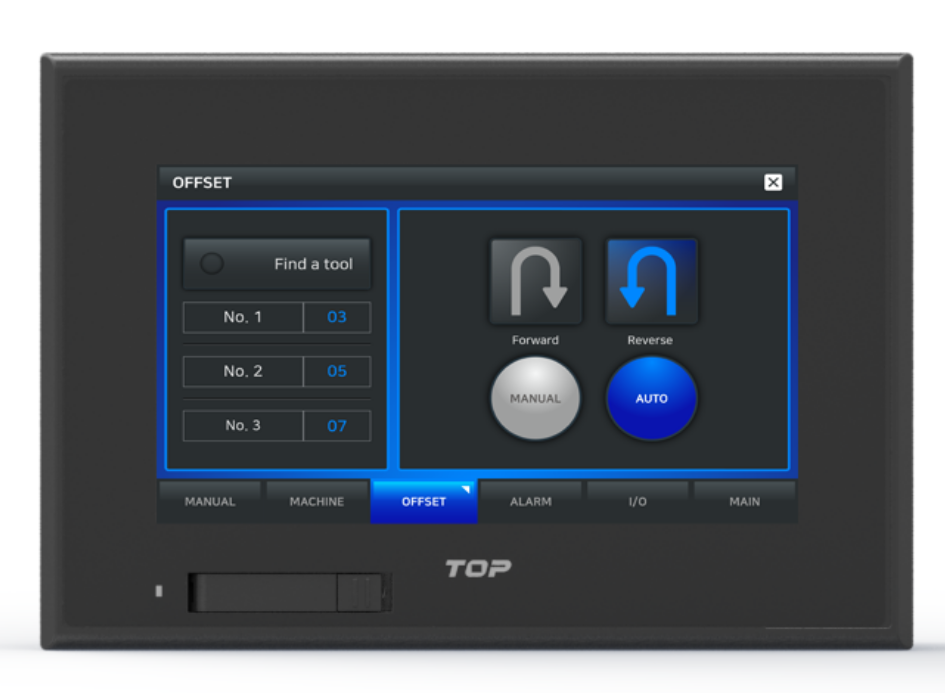 TOPRW0710WD-IO Панель оператора 7″, 16 DI/16DO (Sink),800x480, 128MB, SD карта, 24VDC, широкоформатн