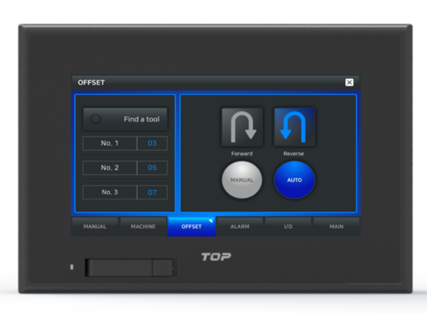TOPRW0710WD-IO Панель оператора 7″, 16 DI/16DO (Sink),800x480, 128MB, SD карта, 24VDC, широкоформатн
